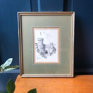 4 Framed Ohio State University Drawings